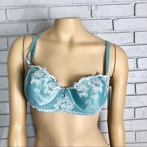 Sophie B. Marble Blue Lace Bra